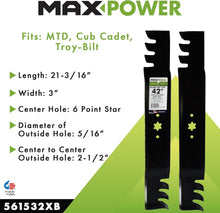 Load image into Gallery viewer, Precision 2 Blade Commercial Mulching Set for MTD, Cub Cadet, Troy-Bilt