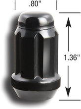 Load image into Gallery viewer, Premium Black Chrome Acorn Lug Nut Kit - 20 Pieces 12mm x 1.50 Specifications