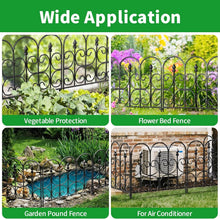 Load image into Gallery viewer, Stylish 10ft Decorative Garden Fence - 5 Rustproof Panels, Easy Storage Design