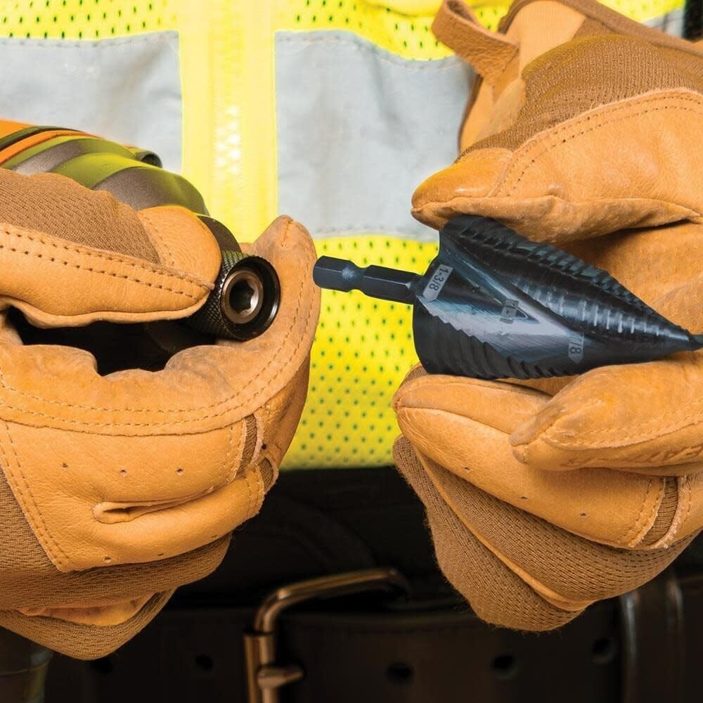 Professional Step Drill Bit with Laser Markings for Easy Size Identification