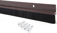 Load image into Gallery viewer, Premium Aluminum Door Brush Sweep with 1M Black Soft Bristles for Gap Sealing