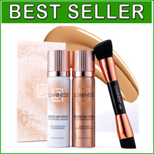 Load image into Gallery viewer, Radiant Medium Airbrush Foundation Starter Set - Primer &amp; Angled Brush Included