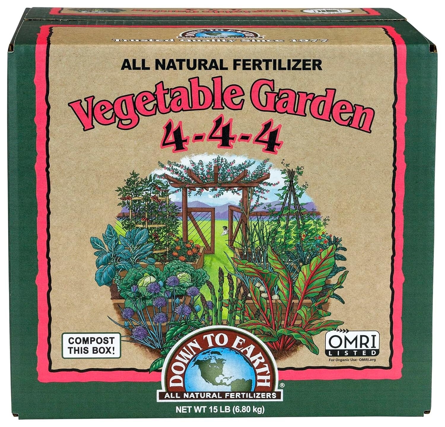 Nutrient-Rich Organic Fertilizer Mix 4-4-4 - Ideal for Vegetables & Herbs