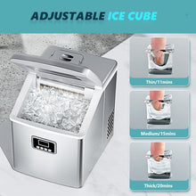 Load image into Gallery viewer, Quiet Operation 40Lbs/Day Ice Maker with Removable Basket – Ideal for Home &amp; Bar