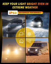 Load image into Gallery viewer, High-Performance 9005 H11 Bulbs - 800% Brightness, 70,000 Hour Lifespan, 4 Pack