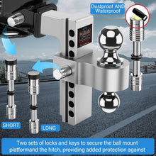 Load image into Gallery viewer, Versatile Adjustable Drop Hitch for 2" Receivers - Towing Capacity 12,500 lbs