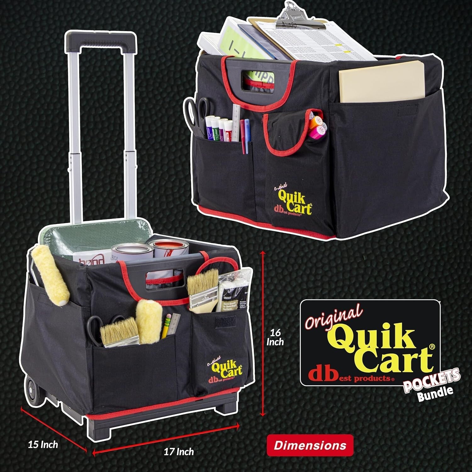 Multi-Purpose Quik Cart Pockets Sport - Perfect for Gardening and Housekeeping