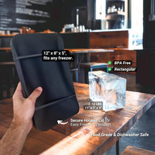 Load image into Gallery viewer, Stackable Silicone Ice Brick Molds - 3-Pack, Perfect for Coolers and Baths