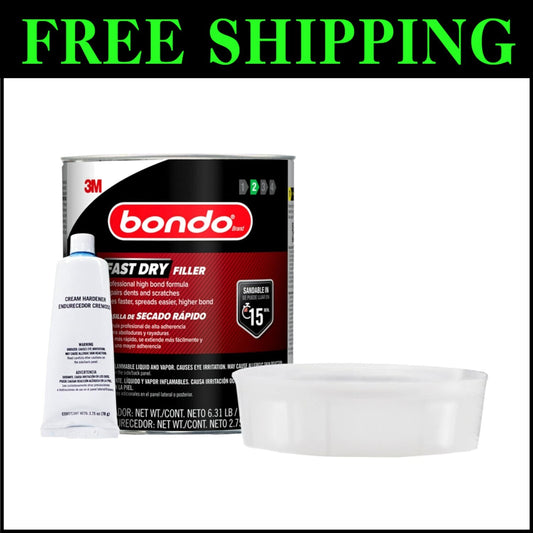 Compact Fast Dry Filler with Hardener for Efficient Repairs - Sandable in 15 Min