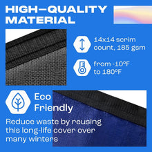 Load image into Gallery viewer, 18 Ft Round Winter Pool Cover - Extra Thick &amp; Weather Resistant for Above Ground