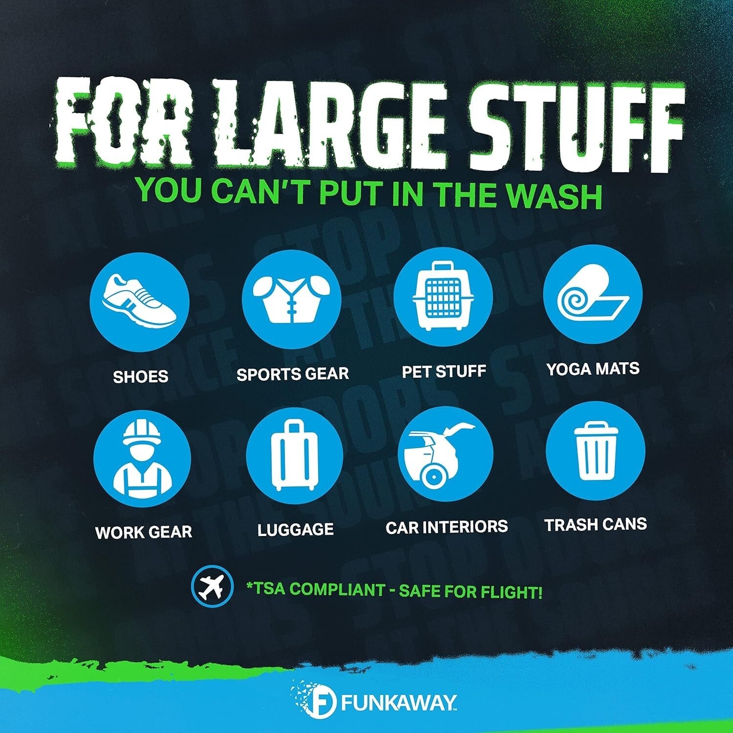 Extreme Odor Eliminator Spray, Fresh Scent, TSA Compliant Travel Mini, 12 Pack