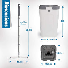Load image into Gallery viewer, Eco-Friendly Reusable Microfiber Mop Set with 360° Rotation for Deep Cleaning