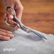 Load image into Gallery viewer, Ergonomic 8" Stainless Steel Fabric Scissors with Ambidextrous Handle and Sheath