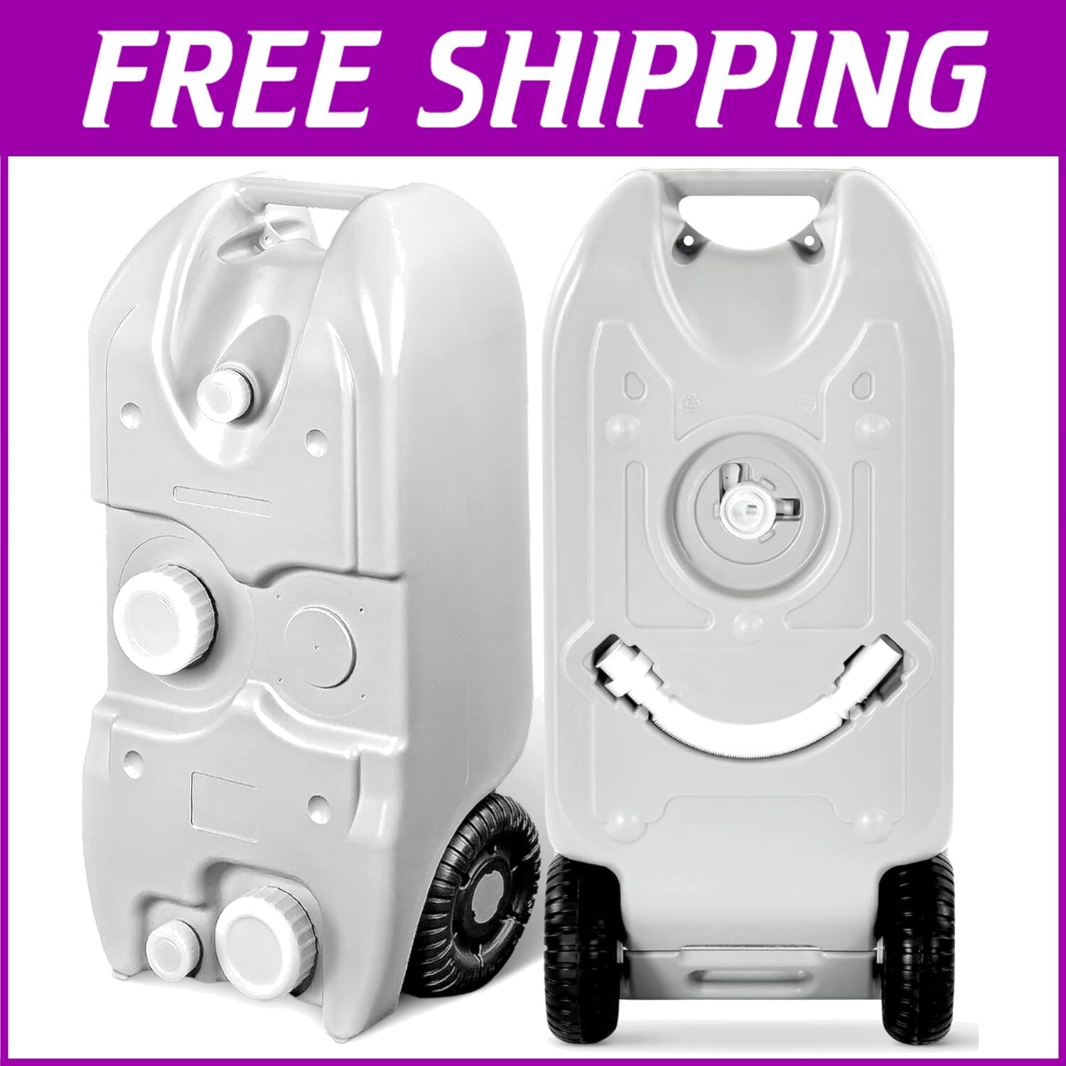 40L RV Portable Water Tank with Wheels - Ideal for Camping and Outdoor Use