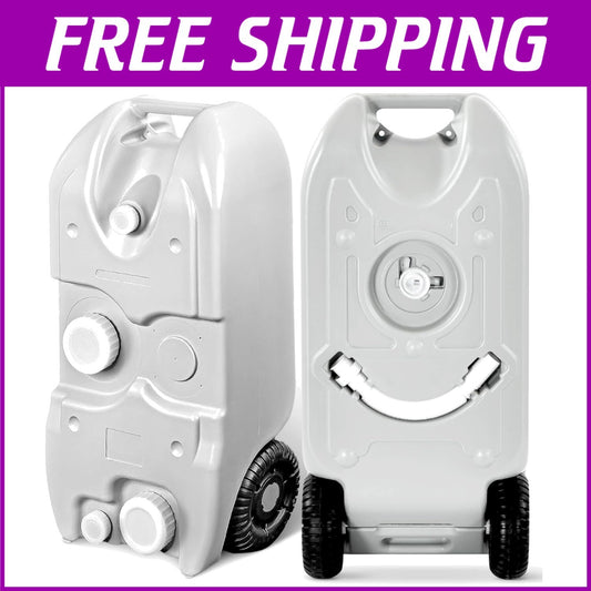 40L RV Portable Water Tank with Wheels - Ideal for Camping and Outdoor Use