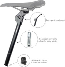 Load image into Gallery viewer, Adjustable Shock-Absorbent Seatpost: Comfortable Ride for Gravel &amp; Hybrid Bikes