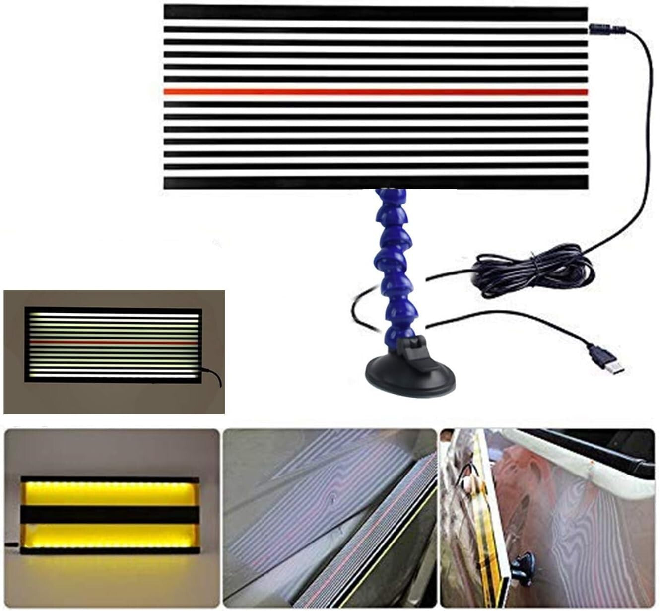 Double Stripe LED Line Board for Paintless Dent Repair – Lightweight & Durable