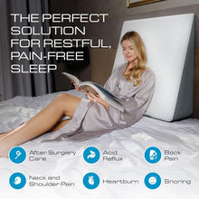 Load image into Gallery viewer, Luxurious 31x33 Extra Large Wedge Pillow - Soft Foam for Ultimate Comfort