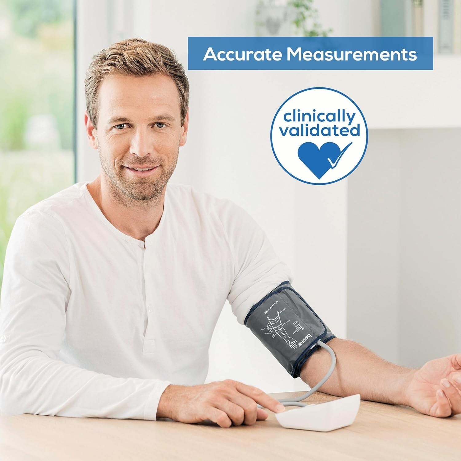 BM27 Automatic Blood Pressure Monitor with Adjustable Cuff & 120 Memory Sets