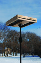 Load image into Gallery viewer, Elegant Weatherproof Cedar Bird Feeder - 3 in 1 Functionality for Backyard Birds