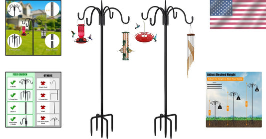 Durable Adjustable Shepherd Hooks for Outdoor Use - Perfect for Wedding Decor