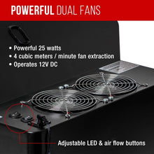 Load image into Gallery viewer, Extra Large Dual Fan Portable Airbrush Spray Booth with LED Lights &amp; Turntable