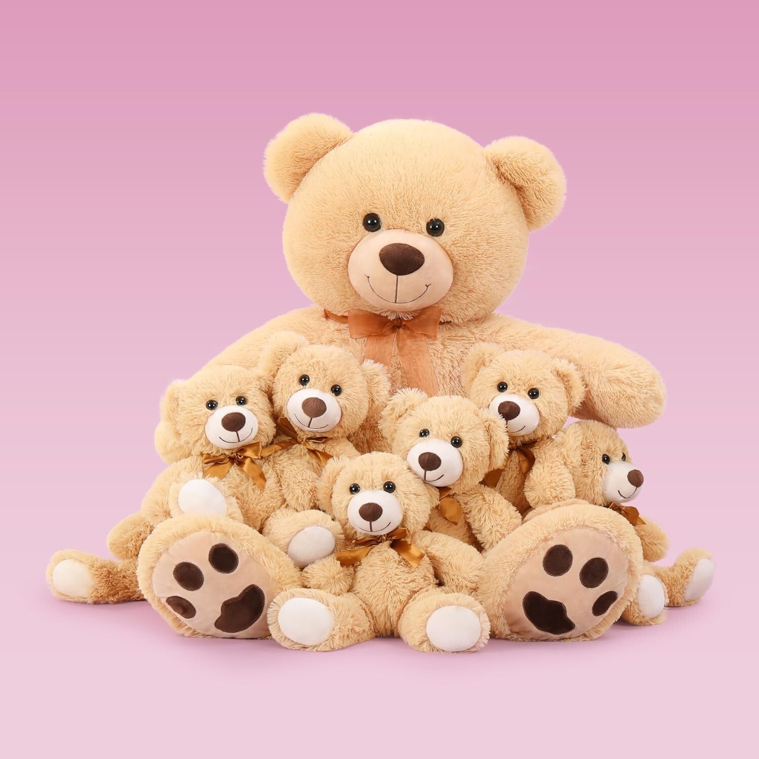 Adorable 13Pcs Bulk Soft Teddy Bears - Perfect for Celebrations & Events