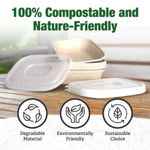 Load image into Gallery viewer, Disposable 100 Pack 50 Oz Paper Bowls, Leakproof &amp; Durable for Hot or Cold Foods