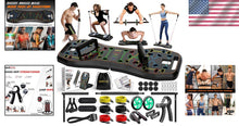 Load image into Gallery viewer, Ultimate Portable push Up Board with Resistance Bands for Chest &amp; Back Training