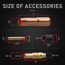 Load image into Gallery viewer, 15ft Copper MIG Welding Torch Replacement - Lincoln Magnum 200 &amp; 250 Compatible