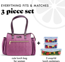Load image into Gallery viewer, Stylish &amp; Spacious Insulated Lunch Tote for Women - Perfect for Work &amp; Leisure
