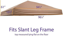 Load image into Gallery viewer, Khaki Replacement Canopy for Slant Leg Frame - Water-Resistant and Stylish