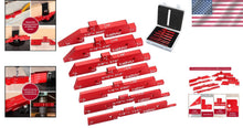 Load image into Gallery viewer, Versatile Aluminum Gauge Blocks - 7pc Set for Height, Depth &amp; Angle Measurements