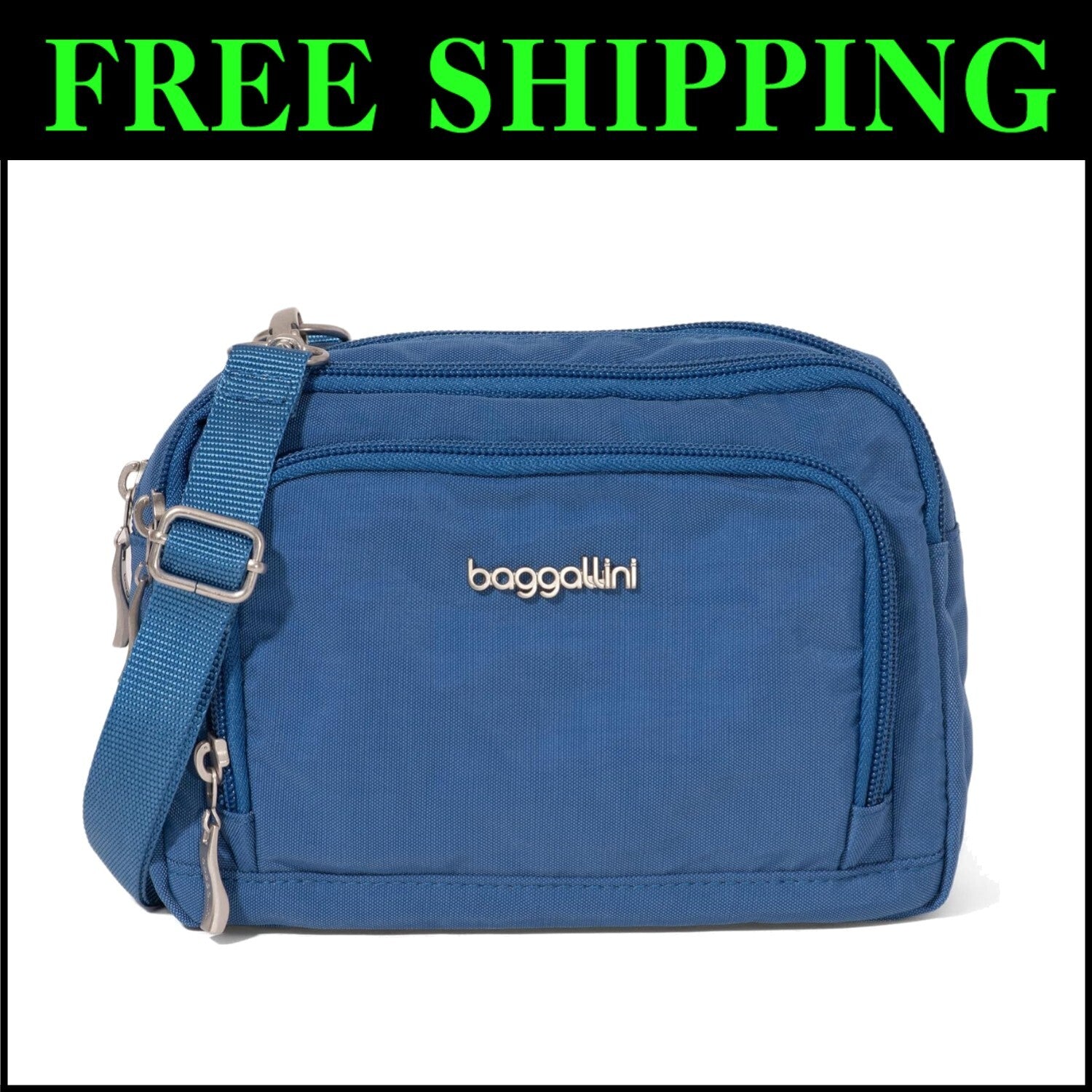 Lightweight RFID-Protected Women's Crossbody Bag with Wallet - Versatile Design