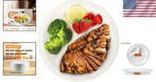 Load image into Gallery viewer, Sturdy 10-Inch BPA Free Dinner Plates - Reusable 3-Compartment Trays for Events
