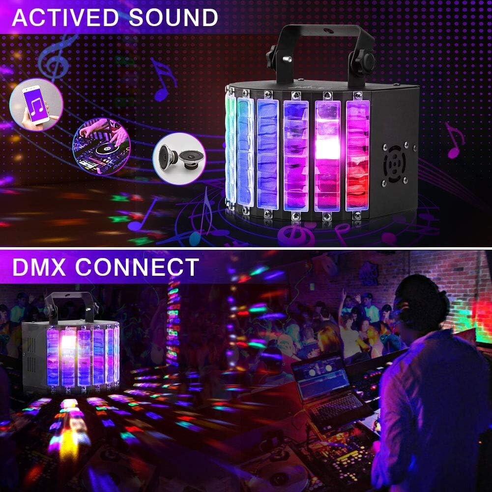 Durable 27W Sound Activated DJ Light - Remote-Controlled for Parties & Weddings
