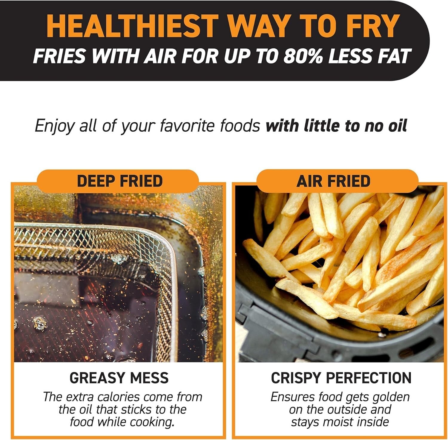 7-Quart Digital Air Fryer Oven with 12 Cooking Presets - Quick & Healthy Meals