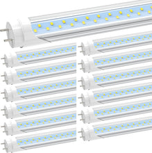 Load image into Gallery viewer, 12-Pack 4FT T8 LED Tube Lights, Bright 3000LM, Daylight 5000K, Ballast Bypass