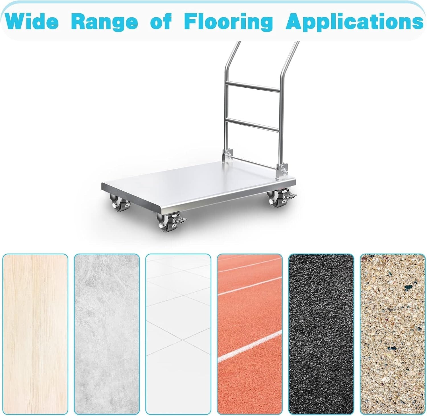 Corrosion-Resistant 2-Inch Caster Wheel Set with 360° Swivel & Brake - 4 Pack