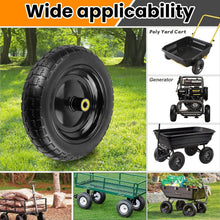 Load image into Gallery viewer, Flat-Free 13-Inch Solid Tires with Enhanced Shock Absorption for Garden Carts
