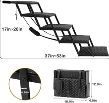 Load image into Gallery viewer, Foldable Dog Stairs with Non-Slip Surface – Supports Large Dogs Up to 200 Lbs