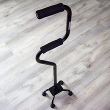 Load image into Gallery viewer, Durable Quad Walking Cane with Foam Handles for Enhanced Stability &amp; Comfort