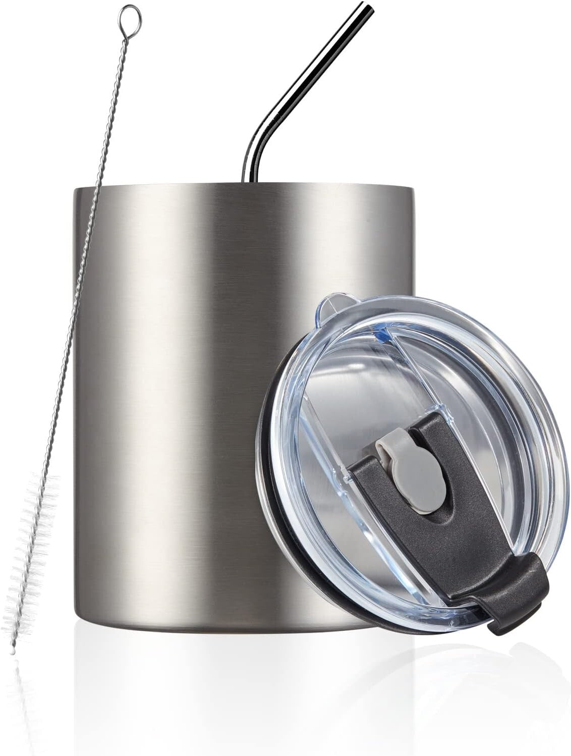 Premium 8 Pack Double Wall Coffee Cups - Reusable Tumblers for Hot & Cold Drinks