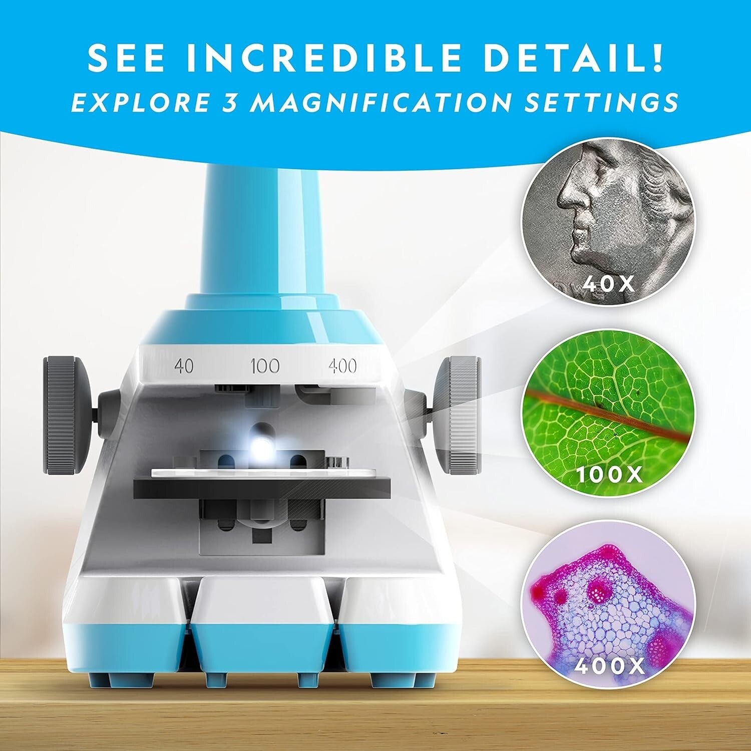 Fun & Educational Kids Microscope with Lab Guide - National Geographic STEM Toy