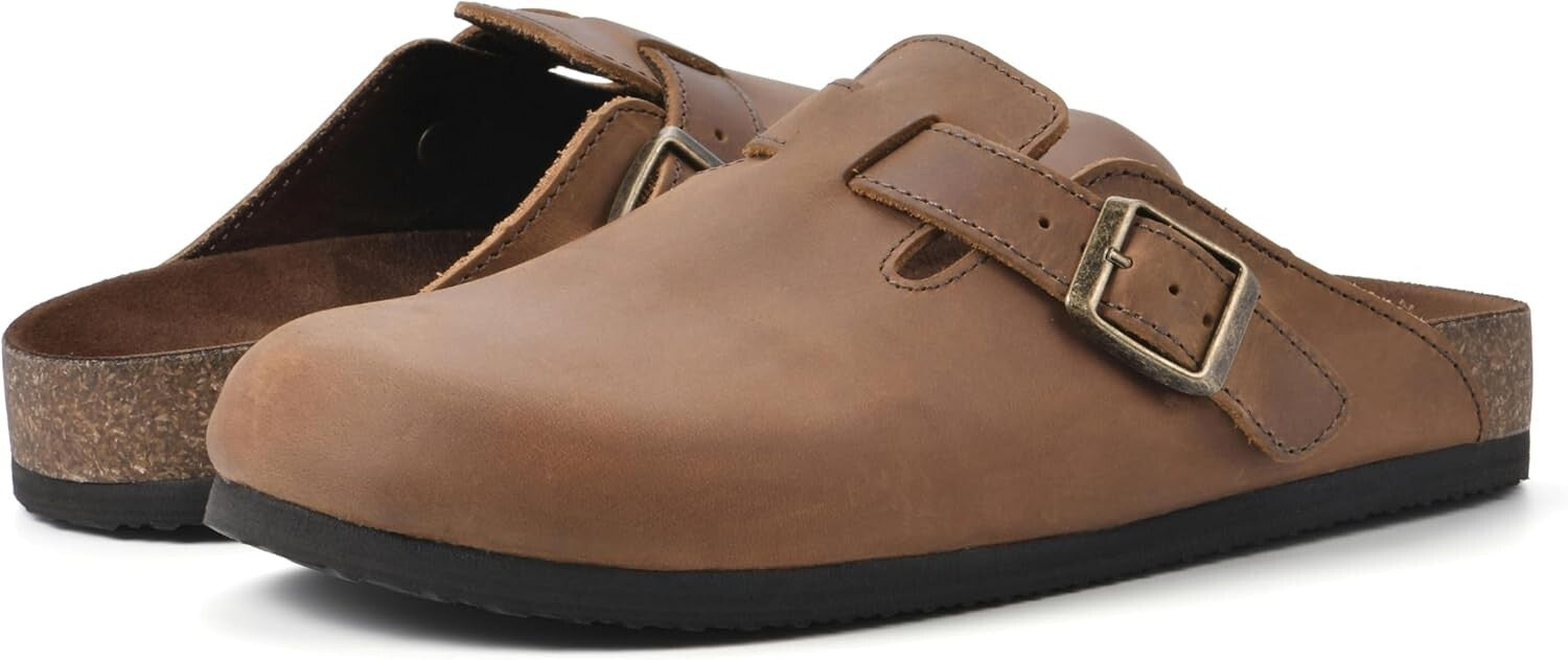 Cozy Women's Bari Clogs - Soft Suede and Buckle Detail for Everyday Comfort