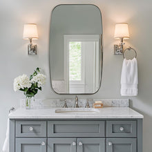 Load image into Gallery viewer, Versatile 32x40 Nickel Oblong Mirror for Bathroom &amp; Living Room - Easy Install