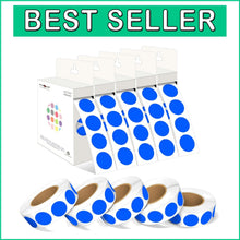 Load image into Gallery viewer, 3/4 Inch Blue Color Coding Stickers - Perfect for Inventory and Craft Projects