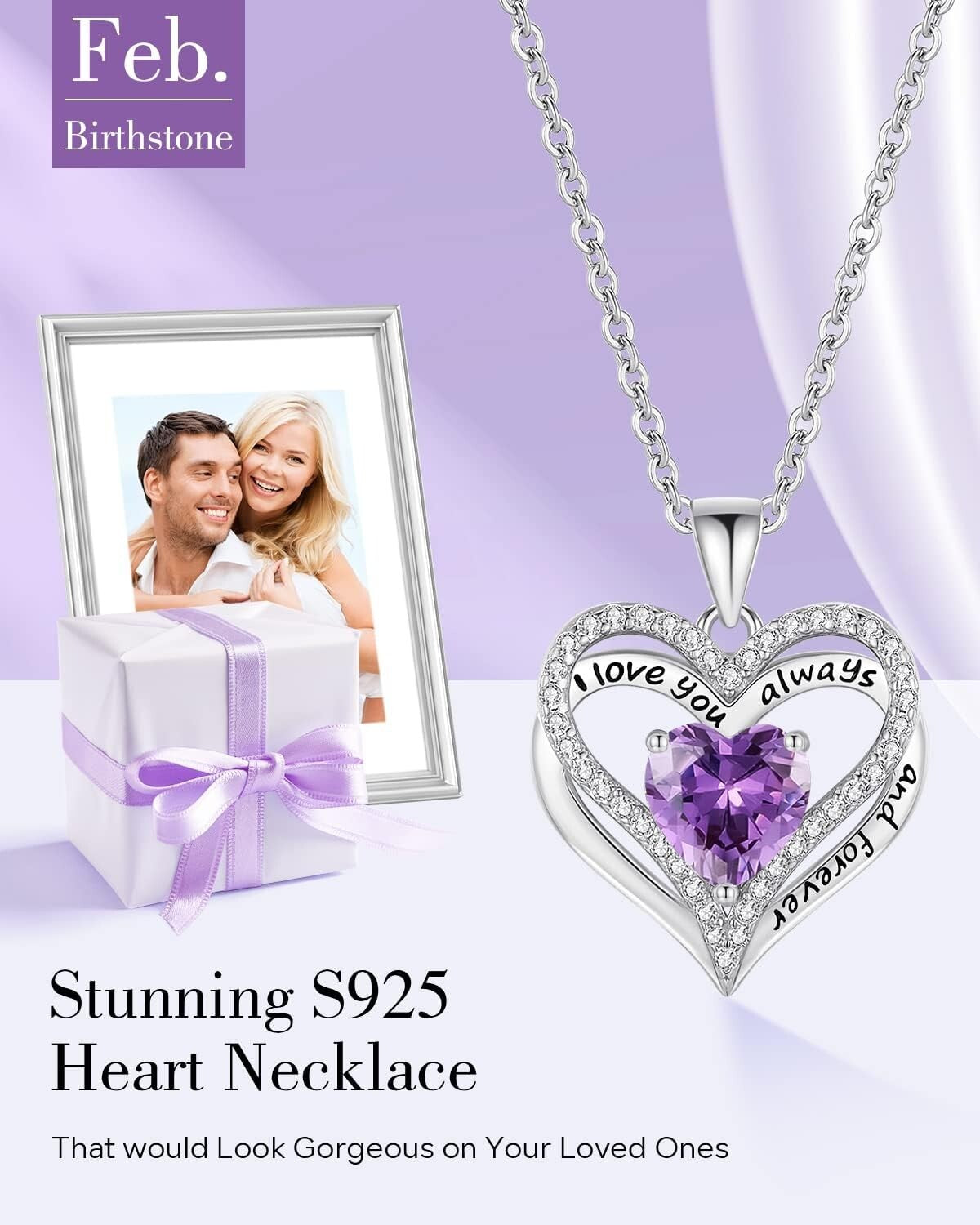 Customizable Birthstone Necklace in S925 Silver - Distinctive Gifts for Women