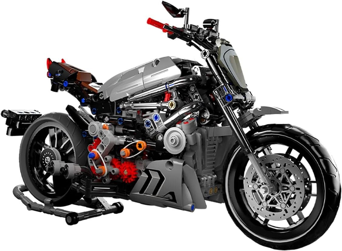 Collectible Motorcycle Building Blocks Set - Perfect Gift for Adults and Teens