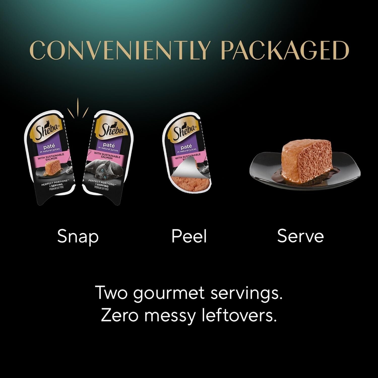 Delicious Wet Cat Food Pate - Chicken, Salmon & Turkey Variety Pack, 36 Servings